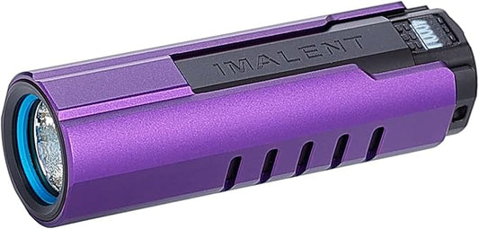 IMALENT LD70 Pocket EDC Flashlight, 4000 Lumens Compact Bright Powerful Flashlights with CREE XHP70.2 LED, Rechargeable Handheld Torch for Camping and Hiking (Purple)