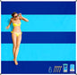 BYDOLL Beach Blanket Waterproof Sandproof 78''×110'' Suits1-7 Adults Compact Lightweight Oversized Sand-Free Blanket Large Picnic Mat for Beach Travel Camping Hiking