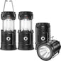 2023 Upadte Solar Lantern Flashlights Charging for Phone, USB Rechargeable Led Camping Lantern, Collapsible & Portable for Emergency, Hurricanes, Power Outage, Storm (Classical-2)