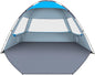 Gorich Beach Tent Sun Shelter for 3/4-5/6-7/8-10 Person with UPF 50＋ UV Protection, Lightweight & Easy Setup Beach Shade Canopy, Portable Beach Shade Tent Beach Cabana