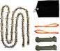 48 Inch High Reach Tree Limb Hand Rope Chain Saw for Tree Trimming-Upgraded Pocket Manual Chainsaw with 62 Sharp Blades on Both Sides for Gardening Camping Survival Gear