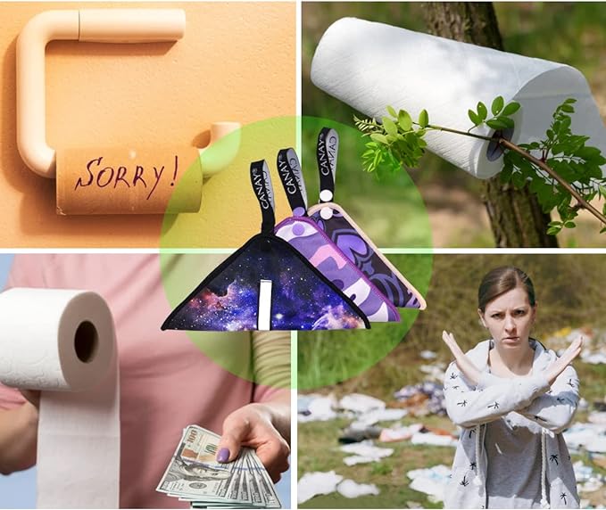 Pee Cloth for Women Hiking, Camping (2 Pack) - Female Urinal Solution for Camping Toilet Hiking - Reusable Absorbent Odorness Hygienic alt. to Toilet Paper