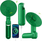 4 IN 1 Portable Handheld Fan,Personal Foldable Cooling Fan, Mini Pocket Fan,Desk Fan,Hand Fan,Flashlight,Power Bank,Table Lamp,Camping Travel Beach Fan, Birthday Gifts for Women Men(Green)