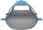 Oileus Beach Tent 2-3 Person Portable Sun Shade Shelter UV Protection, Extended Floor Ventilating Mesh Roll Up Windows Carrying Bag Stakes 6 Sand Pockets Fishing Hiking Camping,Blue