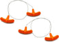 2PCS Rescue Cable Wire Hunting Fishing Hiking Camping Saw Wire Survival Chain Saw with Orange Handles Piscator Zone Outdoor Equipments