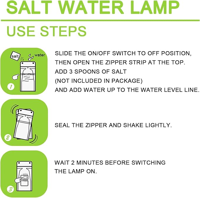 4 Pack Emergency Lamp Watter Salt Light, No Battery Required Portable Lantern, Camping Essentials Survival Gear Outdoor Lamp for Power Outages Outdoor Activities Night Fishing Camping Hiking