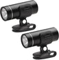 2-Pack Mini Flashlight, Pocket LED shoe light, clip on rechargeable hat Flash Light, 200 Lumens Adjustable Brightness Torch,Rechargeable Battery USB C Cable Cycling Camping Hiking
