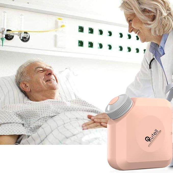 Portable Bidet Spray for Women & Men - Compact, Easy to Use, 360° Rotating Nozzle - Ideal for Hygiene, Bidet Attachment for Toilet - Pink/Gray/Black - 240ML Capacity (Pink)