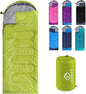 oaskys Camping Sleeping Bag - 3 Season Warm & Cool Weather - Summer Spring Fall Lightweight Waterproof for Adults Kids - Camping Gear Equipment, Traveling, and Outdoors