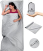 The Friendly Swede Sleeping Bag Liner — Ultralight Polyester or Cold Weather Microfiber Adult Sleep Sack; Thin Travel Sheets for Hotel; Camping Sheets; Travel Sleeping Bag with Pocket-Size Stuff Sack