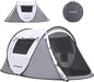 EchoSmile Camping Instant Pop Up Tent, 2/4/6/8/10 Person, Water Resistant Dome, Easy Setup for Camping Hiking and Outdoor, Portable with Carry Bag, 3 Season