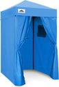 EAGLE PEAK Flex Ultra Compact 4x4 Pop-up Canopy, Sun Shelter, Changing Room, Portable Privacy Canopy Cabana for Pool, Fashion Photoshoots, or Camping, 4x4 ft, Blue
