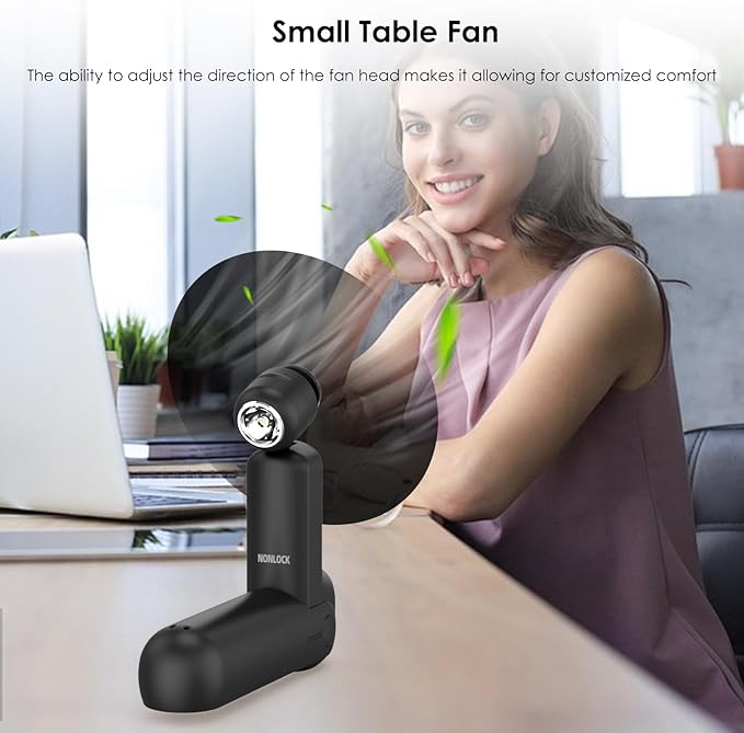 4 IN 1 Portable Handheld Fan,Personal Foldable Cooling Fan, Mini Pocket Fan,Desk Fan,Hand Fan,Flashlight,Power Bank,Table Lamp,Camping Travel Beach Fan, Birthday Gifts for Women Men(Black)