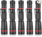 5 Pack LED Flashlights, Handheld Pen Light Flashlight, Pocket Torch PenLight with Clip, Zoomable, Waterproof, Slim Led Pen Flashlight for Camping, Outdoor