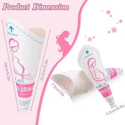 120 Pcs Disposable Female Urination Device Portable Girl Urinal Funnel Waterproof Standing Pee for Women Travel Cup Urine Pocket Toilet Camping Hiking Pregnant