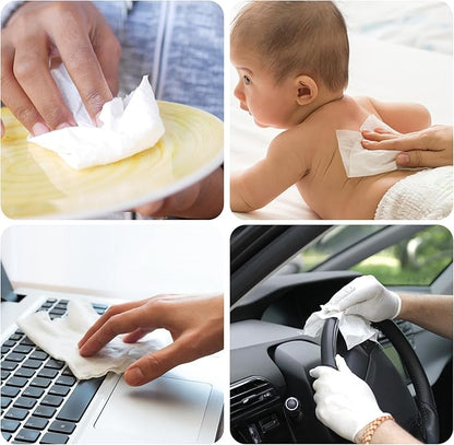 LOVEINUSA Compressed Towels Bulk, 360PCS Mini Disposable Towel Portable Towel Tablets Disposable Travel Towel for Camping Hiking Toilet Paper and Outdoor Activities