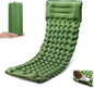 Sleeping Pad for Camping, Ultralight Inflatable Sleeping Mat with Pillow Built in Foot Pump, Durable Compact Air Mattress for Camping Essentials, Backpacking, Hiking, Tent, Traveling