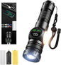 5000mAh Rechargeable Flashlight USB 5000 Lumens Outdoor Strong Cob Light, Zoomable Beam LED Flash Light with Magnet 9 Light Modes and SOS for Emergencies, Home, Camping, Hiking, Pet Walking