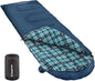 KingCamp Sleeping Bag for Adults, Cold Weather & Warm XL Big and Tall Flannel Sleeping Bags with Compression Sack Portable Waterproof Essentials Gear Accessories for Outdoor Camping
