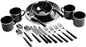 Stansport 24-Piece Enamel Camping Tableware Set