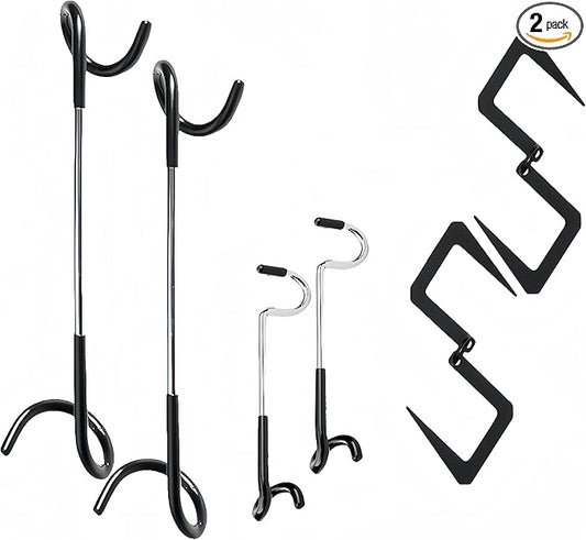 6 Pack Camping Lantern Hook Hangers,Tent Light Lamp Hanging Hooks,Outdoor Lamp Hangers for Camping, Fishing, Hunting