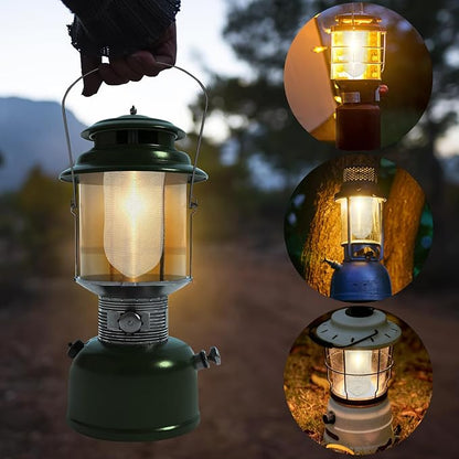 1Pcs Lantern Glass Replacement with 10Pcs Propane Lantern Mantles Compatible with Coleman Fueled Lanterns, Clear Lantern Globe, Reusable Lantern Parts for Camping Hiking Outdoors Lighting