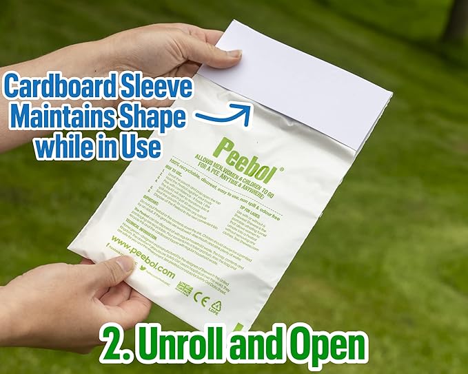by SHEWEE – The Pocket-Sized Toilet – Rapidly Turns 1L of Urine into an Odourless & Solid Gel. Made in the UK, Disposable Urinal Bag for Everyone. Festival, Camping, Car & Travelling Essentials