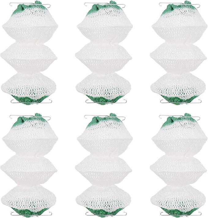 DIVINA VITAE 6Pack Lantern Mantles 3-Layer Gas Lamp Mantles with 2 Install Clip, Propane Lantern Mantles for Outdoor Camping Lights Gas Lantern Kerosene Lantern