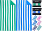 2 Packs Microfiber Oversized Lightweight Thin Beach Towel Sandproof Compact Quick Dry Clearance Towels Extra Large Sand Free Pool Travel Beach Essentials Accessories Women Adult Gift Blue Green