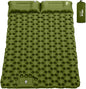 HiiPeak Double Sleeping Pad - Self Inflating 4" Extra-Thick for 2 Person with Pillow Built-in Foot Pump Inflatable Sleeping Mat for Backpacking, Hiking, Traveling, Tent, Portable Camping Mat