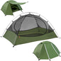Clostnature Polaris Lightweight Backpacking Tent - 1/1.5/2/3/4/6 Person Ultralight Waterproof Camping Tent, 3 Season Large Size Easy Setup Tent for Family, Outdoor, Hiking and Mountaineering
