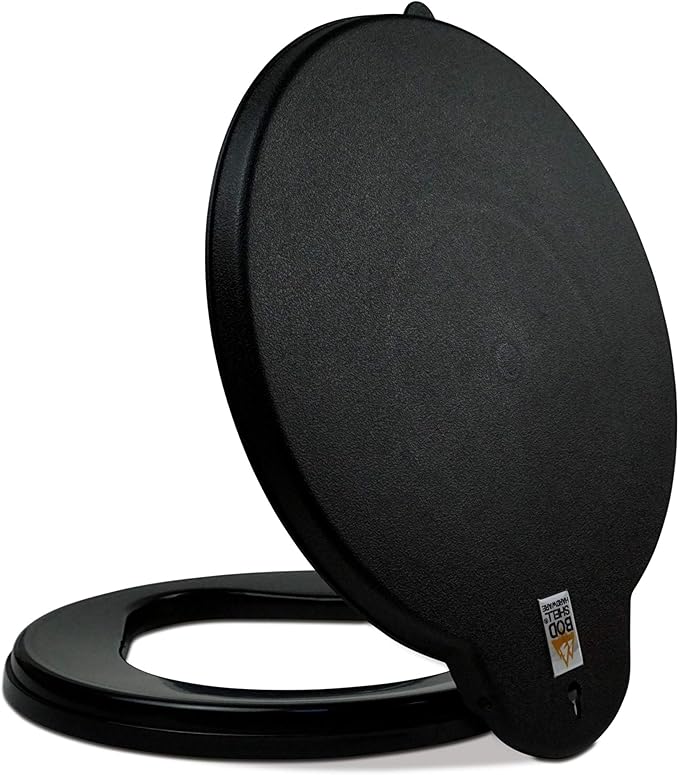 Portable Toilet Seat Lid Bundle with (30) Paper Toilet Seat Covers - for Emergencies and Camping, fits 5 Gallon Bucket (Lid and 30 Toilet Seat Covers)