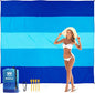 Beach Blanket, Sandproof Beach Mat 120in X 108in for 2-8 Adults Waterproof Quick Drying Outdoor Picnic Mat for Travel, Camping, Hiking