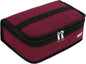 MIER Portable Thermal Insulated Cooler Bag Mini Lunch Bag for Kids, Dark Red