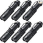 6 Pack Red Light Flashlight 3 Modes Red LED Flashlight Scalable Red Light Torch with Clip for Hunting Astronomy Night Observation and Outdoor Activities