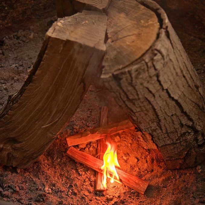 2 lb. Billy Buckskin Fatwood Fire Starter Sticks, Fire Starters for Fire Pit, Campfires, Wood Stoves, Fireplaces, Bonfires & Grilling BBQ, Camping Essentials, Start a Fire with 3 Sticks (2 Pound Bag)