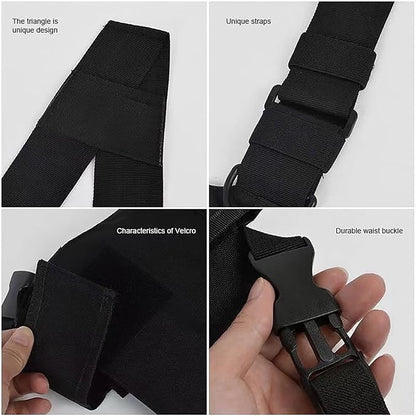 Ousawig Universal Radio Chest Harness Bag Tactical Chest Front Pack Pouch Holster Vest for Two Way Radio Walkie Talkie