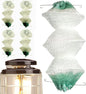 4 Pack Lantern Mantles for Gas Lamp, 3-Layer Type Accordion Shape with 2 Install Clip