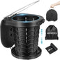 Portable Toilet for Adults, Adjustable Height Camping Toilet Portable, Outdoor Emergency Toilet for Car, Travel, Camping, and Hiking, Comfortable Portable Potty for Adults with 20 Toilet Bags