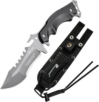 HX OUTDOORS Full Tang Camping Knife, Fixed Blade Survival Knife with Sheath and Handle for Outdoor, EDC, Hunting