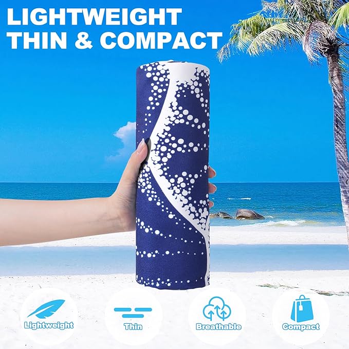 2 Packs Microfiber Oversized Beach Towel Lightweight Thin Sandproof Compact Quick Dry Clearance Towels Extra Large Sand Free Pool Travel Beach Essentials Accessories Women Adult Gift Blue Navy Turtle