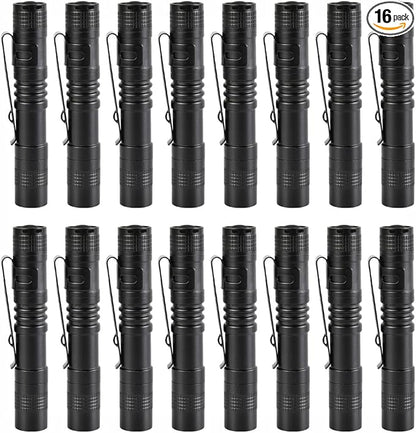 16 PCS LED Pen Light, Pocket Flashlight with Clip for Nurses, Portable Mini Flashlight Handheld Pen Light for Emergency, Overhaul, Outdoor Camping