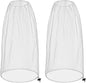 2 Pack Ultra Large Mosquito Net 42x25 Inches Mosquito Head Net Oversized Insect Netting Bug Fits Most Hats for Gardening Hiking Fishing Traveling(Light Gray)