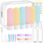 20 Pack Travel Bottles Set for Toiletries TSA Approved, Leak Proof Travel Size Containers Kit Portable Refillable Travel Accessories for Shampoo Conditioner Lotion Liquids