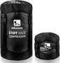 HIKEMAN Compression Sack, 50% More Storage! 12L/19L/32L/46L/53L Compression Stuff Sack, Water-Resistant & Ultralight Sleeping Bag Stuff Sack - Space Saving Gear for Camping, Hiking