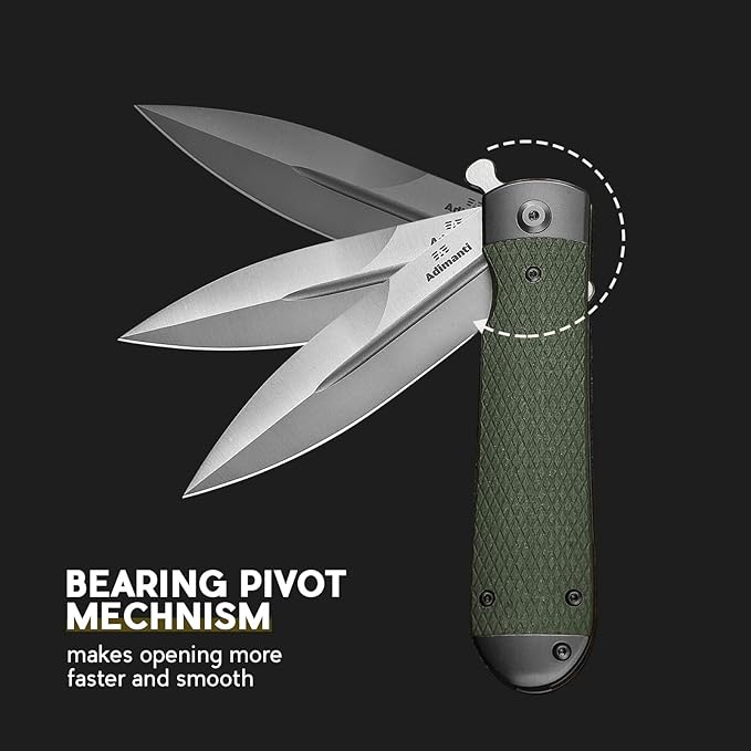 GANZO Firebird Adimanti Samson-OR Folding Pocket Knife Razor Sharp D2 Steel Blade Ergonomic G10 Anti-Slip Handle with Clip Hunting Fishing Camping Gear Outdoor Flipper EDC Pocket Knife (Orange)