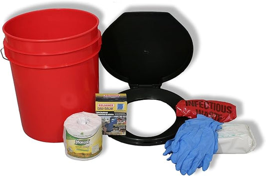 Ready America Lockdown Toilet Bucket Kit - 1-4 Person