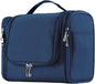 Buruis Large Capacity Toiletry Bag for Women and Men, Hanging Toiletry Organizer Cosmetics Makeup Bag, Water-resistant Dopp Kit Shaving Bags for Full Sized Toiletries, Travel Essentials (Blue)