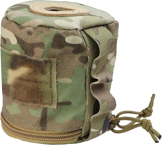 Tactical Toilet Paper Holder Waterproof and Wear-Resistant，Toilet Paper Holder for Outdoor Use, Camping,picnics (camo)