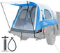 JOYTUTUS Inflatable Truck Bed Tent 5.5-6.5FT with Awning, Includes Air Pump for Quick 30 S Setup, Dual-use Pickup or Camping Tent for 2 Person, Truck Tent with Waterproof Roof Shade and 3 Windows